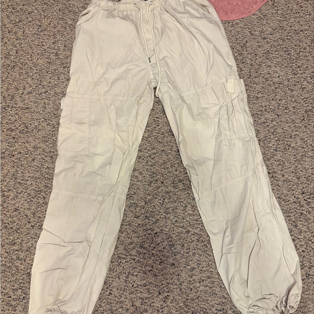Women's Casual Cream Joggers